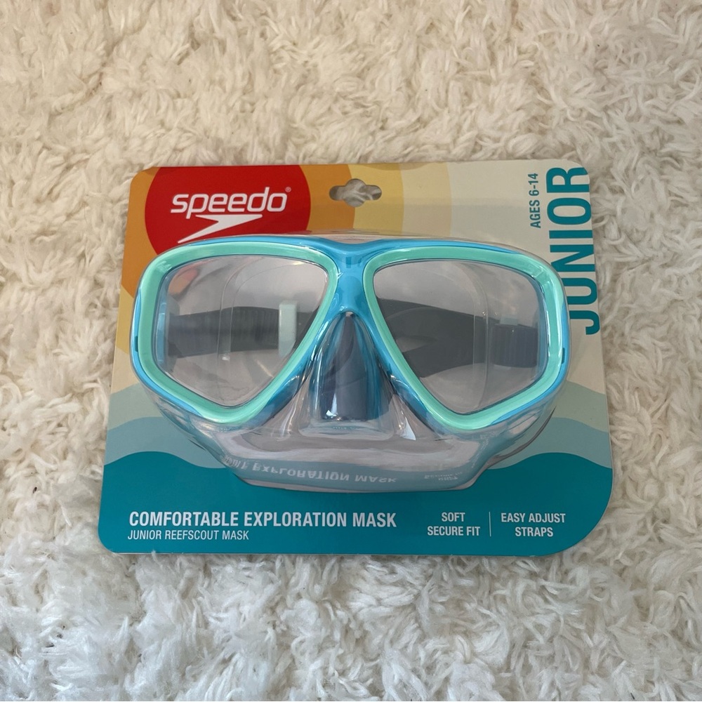 Speedo Endcap Junior Mask for Ages 6-14: Polycarbonate‎ Silicone
